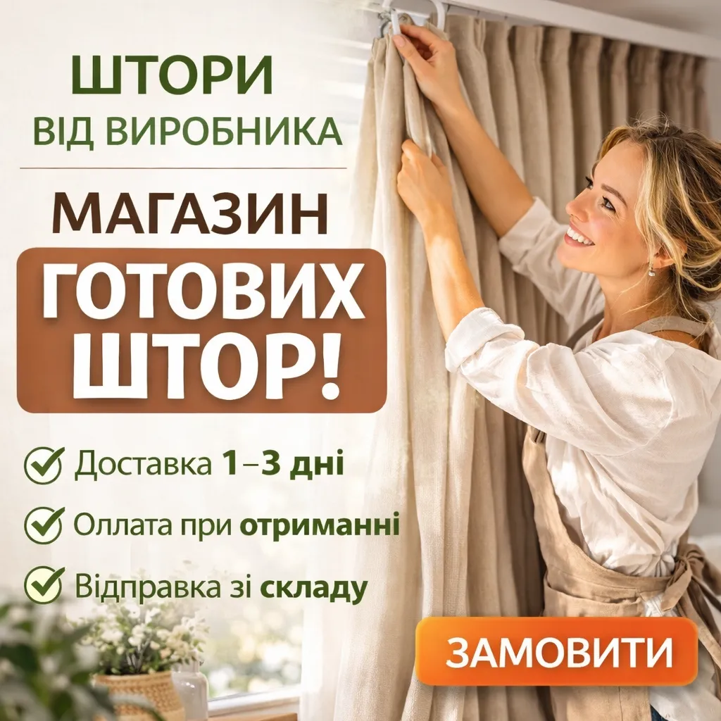 Фабричні штори Мармур